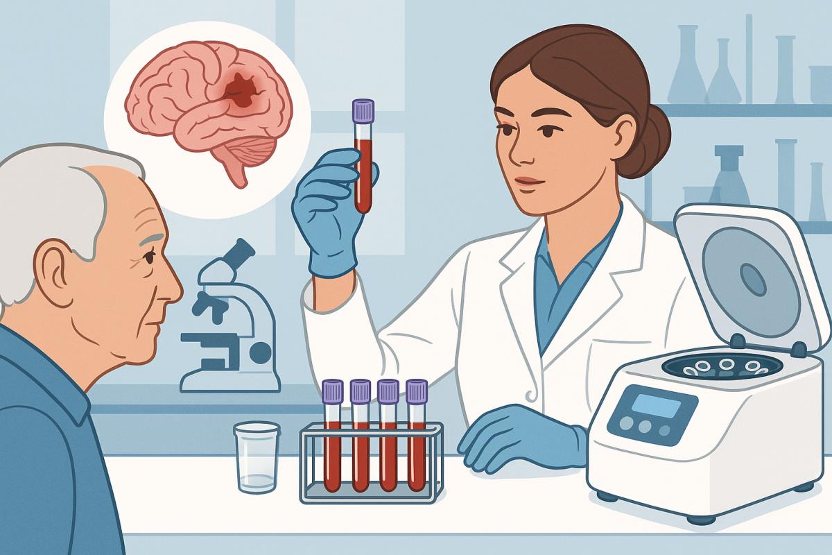 Test de sânge detectează leziuni cerebrale la adulții în vârstă după căderi